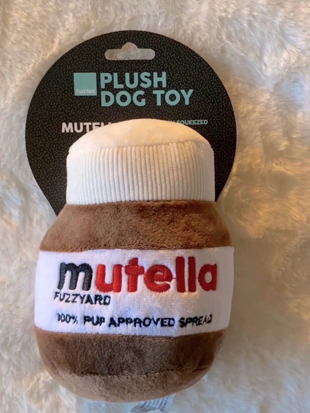 2nd Mutella Plush Dog Toy - Brown & White